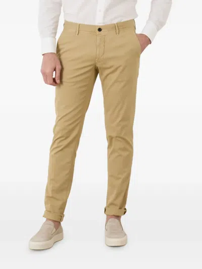 INCOTEX MID-RISE TAPERED TROUSERS