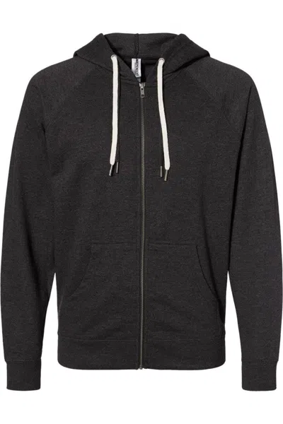 INDEPENDENT TRADING CO. ICON LIGHTWEIGHT LOOPBACK TERRY FULL-ZIP HOODED SWEATSHIRT