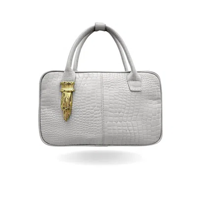 INDIGOLUSH WOMEN'S WHITE THE DUA CROSSBODY LEATHER BAG IVORY