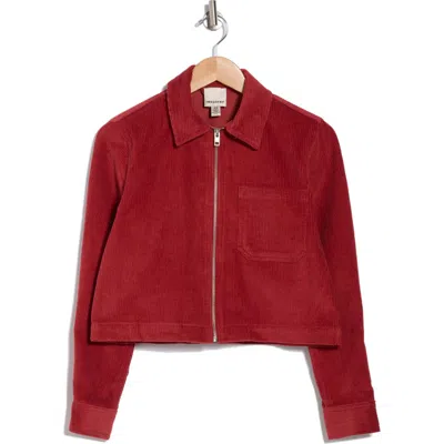 INDUSTRY REPUBLIC CLOTHING INDUSTRY REPUBLIC CLOTHING CROPPED CORDUROY JACKET