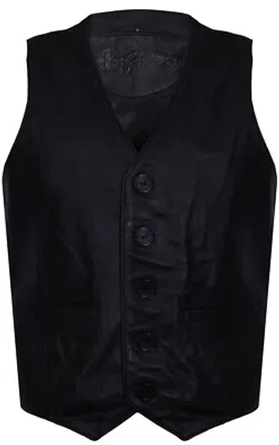 INFINITY HERREN WEICH SCHWARZ LEDERWESTE KLASSISCH FREIZEIT FORMELL TRADITIONELL WESTE