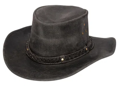 INFINITY LEATHER COWBOY AUSSIE REAL LEATHER BUSH HAT