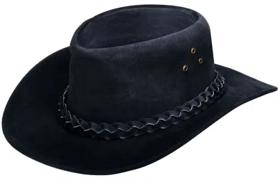 INFINITY LEATHER COWBOY OUTBACK SUEDE AUSSIE BUSH HAT