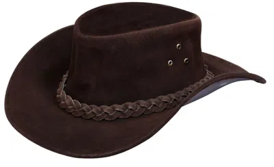 INFINITY LEATHER COWBOY OUTBACK SUEDE AUSSIE BUSH HAT