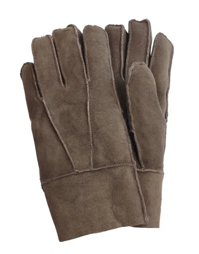 INFINITY LEATHER UNISEX SHEEPSKIN SUEDE GLOVES WITH ROLL UP/DOWN CUFF