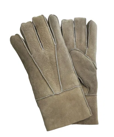 INFINITY LEATHER UNISEX SHEEPSKIN SUEDE GLOVES WITH ROLL UP/DOWN CUFF