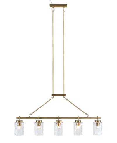 INK+IVY 77.5" CURIANA 5-LIGHT LINEAR IRON CHANDELIER