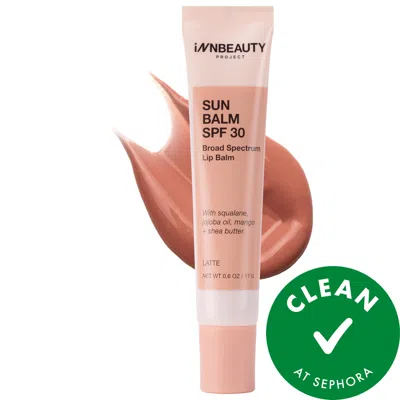 INNBEAUTY PROJECT SUN BALM SPF 30 BROAD SPECTRUM LIP BALM LATTE 0.6 OZ / 17 ML