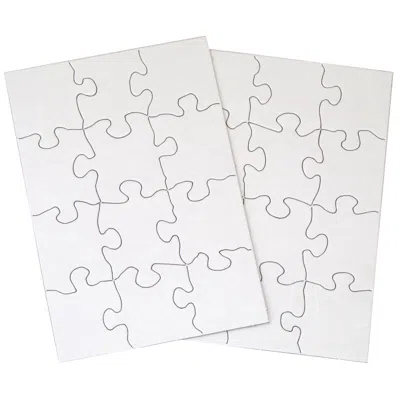 INOVART INOVART 5.5 X 8 IN. BLANK PUZZLE, WHITE - 12 PIECE - 12 PER PACK