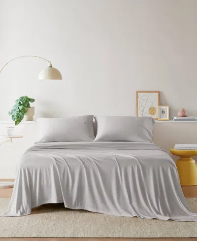 INTELLIGENT DESIGN JERSEY-KNIT COTTON BLEND 4-PC. SHEET SET, FULL