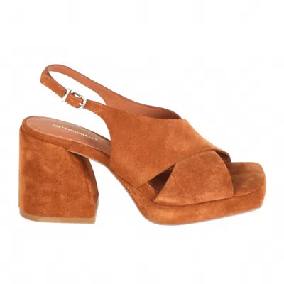INTENTIONALLY BLANK SIREN SLINGBACK HEELS IN WHISKEY