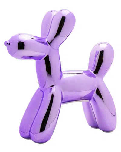 INTERIOR ILLUSIONS INTERIOR ILLUSIONS PLUS LAVENDER MINI BALLOON DOG BANK