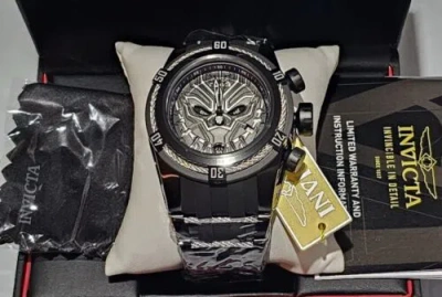 INVICTA INVICTA - MARVEL - BLACK PANTHER - BOLT ZEUS - SWISS Z60 LIMITED ED MENS WATCH