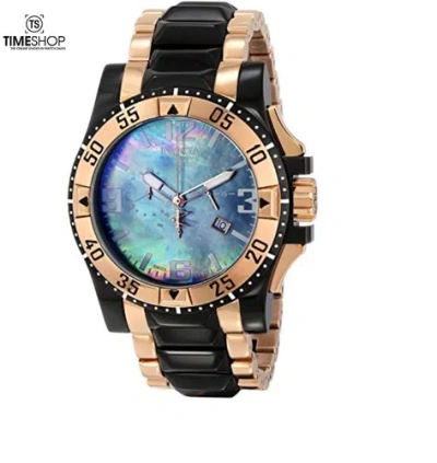 INVICTA INVICTA EXCURSION MOP DIAL TWO-TONE SS CHRONOGRAPH QUARTZ MEN'S WATCH 80378