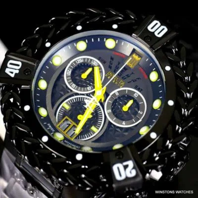 INVICTA INVICTA JT HERCULES BOLT RESERVE BLACK STEEL SWISS CHRONOGRAPH 56MM WATCH