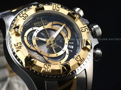 INVICTA INVICTA MEN 52MM RESERVE SHARK GRAY EXCURSION TOURING SWISS CHRONO TT SS WATCH