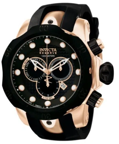 INVICTA INVICTA MEN'S WATCH RESERVE VENOM CHRONOGRAPH QUARTZ TWO TONE RUBBER STRAP 0361