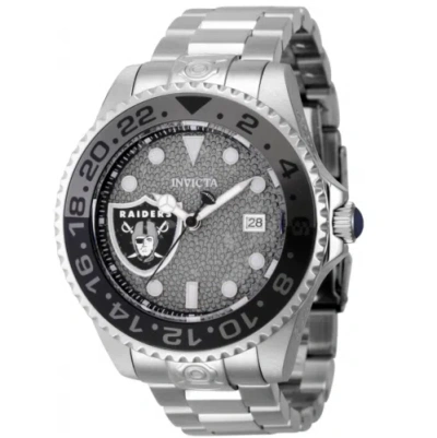 INVICTA INVICTA NFL LAS VEGAS RAIDERS MEN'S 47MM GRAND DIVER AUTOMATIC WATCH 45025