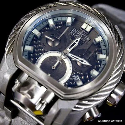 INVICTA INVICTA RESERVE BOLT ZEUS MAGNUM HYDROPLATED GRAY STEEL 52MM SWISS MVT WATCH