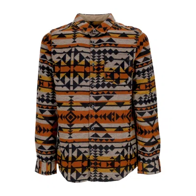 IRIEDAILY SANTANIA SHIRT KHAKI MEN'S LONG SLEEVE SHIRT