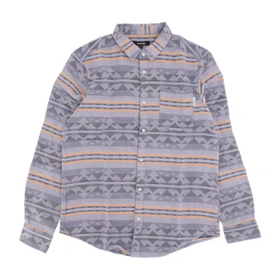 IRIEDAILY VINTACHI SHIRT MEN'S LONG SLEEVE SHIRT GREY/BLUE