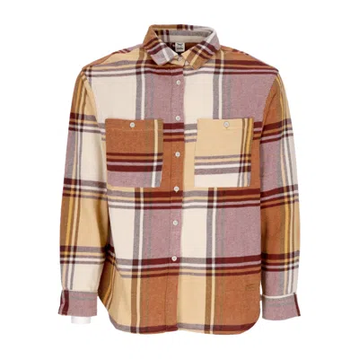 IRIEDAILY WOMEN'S LONG SLEEVE SHIRT FLANNIE SHIRT DARK RED