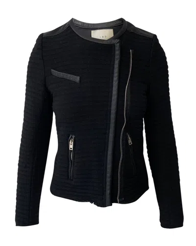 IRO IRO BLACK FLEECE WOOL EVENING JACKET