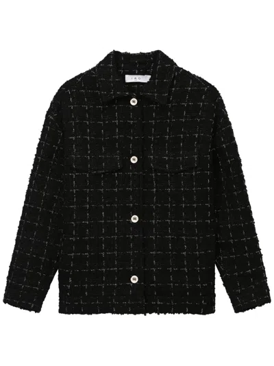 IRO CHECK-PRINT TWEED JACKET