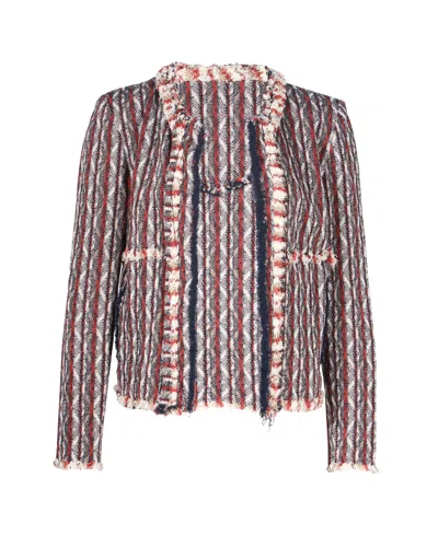IRO IRO INLAND TWEED JACKET IN MULTICOLOR COTTON