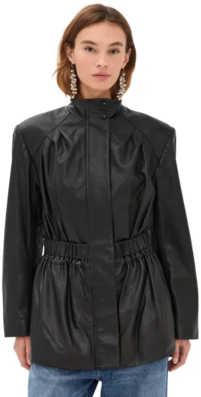 IRO KINGSTON LEATHER JACKET BLACK