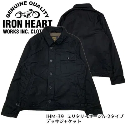 IRON HEART IRON HEART IHM-39 MILITARY SURGE A-2 TYPE DECK JACKET BLACK