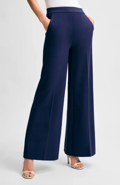 ISAAC MIZRAHI NEW YORK ISAAC MIZRAHI NEW YORK HIGH WAIST PONTE WIDE LEG PANTS