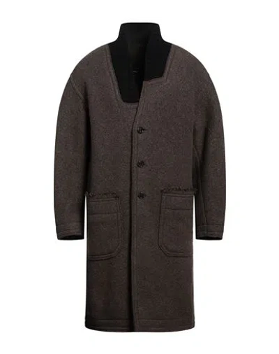 ISABEL BENENATO ISABEL BENENATO MAN COAT DARK GREEN SIZE 38 VIRGIN WOOL, POLYAMIDE