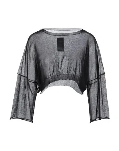 ISABEL BENENATO ISABEL BENENATO WOMAN SWEATER BLACK SIZE 6 COTTON, POLYAMIDE