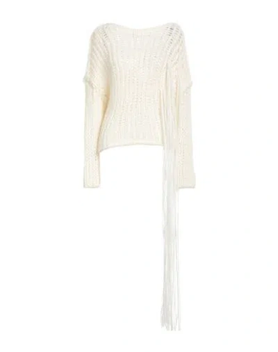 ISABEL BENENATO ISABEL BENENATO WOMAN SWEATER CREAM SIZE L ALPACA WOOL, POLYAMIDE, WOOL