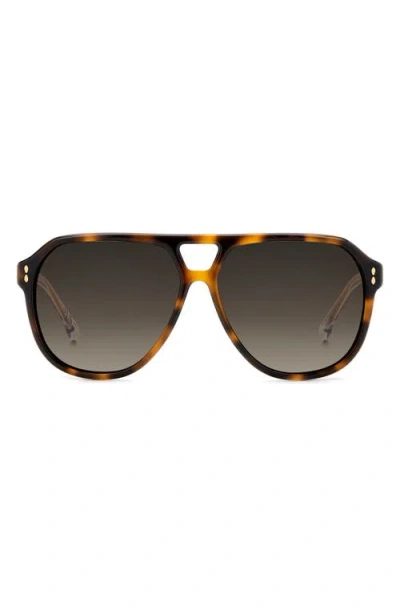 ISABEL MARANT ISABEL MARANT 60MM GRADIENT PILOT SUNGLASSES
