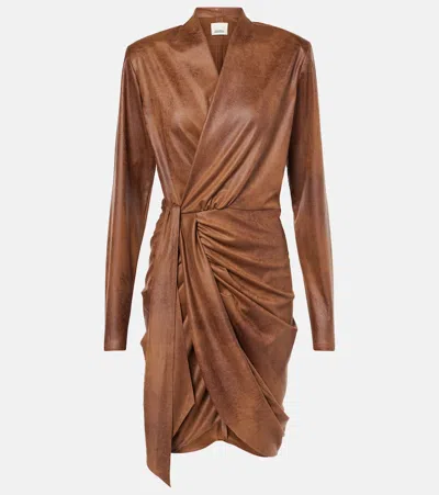 ISABEL MARANT ALEORA DRAPED WRAP DRESS
