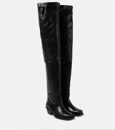 ISABEL MARANT AMATI LEATHER KNEE-HIGH BOOTS