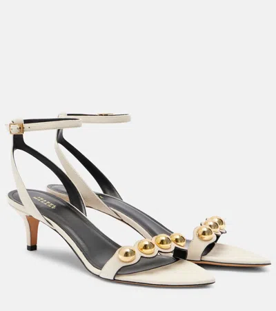 ISABEL MARANT AROLEE STUDDED SUEDE SANDALS