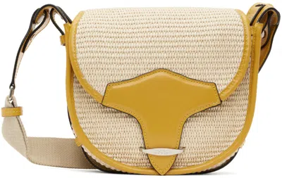 ISABEL MARANT BEIGE & YELLOW SMALL BOTSY BAG