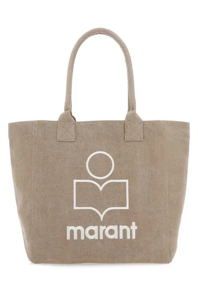 ISABEL MARANT WOMEN BEIGE SMALL YENKY FADED COTTON BAG, ONESIZE LUXURY FOR WOMEN DARVEYS