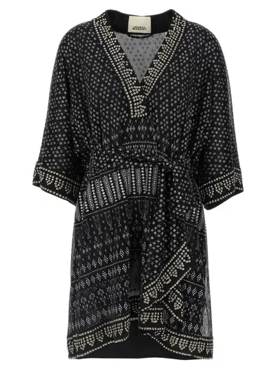 ISABEL MARANT WOMEN BLACK NAWEL DRESS, M LUXURY DRESSES FOR WOMEN DARVEYS