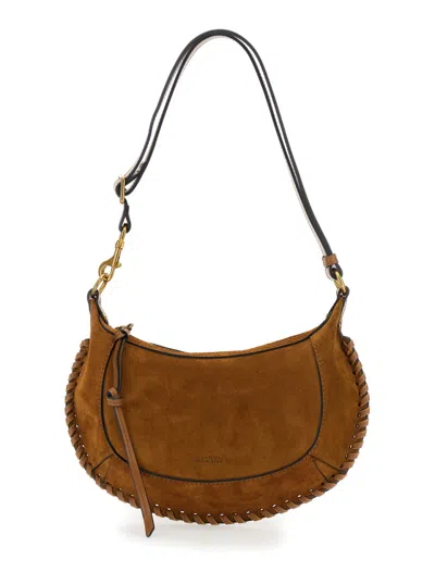 ISABEL MARANT WOMEN BROWN OSKAN MOON SHOULDER BAG, ONESIZE LUXURY SHOULDER BAGS FOR WOMEN DARVEYS