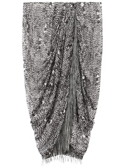 ISABEL MARANT DÉVORÉ VELVET SKIRT