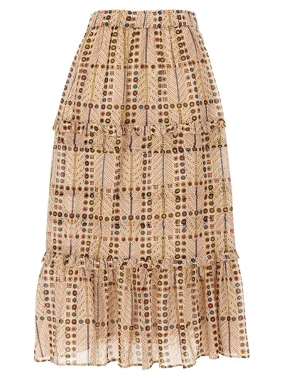ISABEL MARANT ÉTOILE WOMEN BEIGE DIYA SKIRT, 30 LUXURY SKIRTS FOR WOMEN DARVEYS