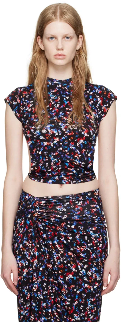 ISABEL MARANT ÉTOILE BLACK JUVIA T-SHIRT
