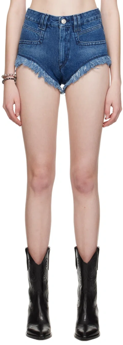 ISABEL MARANT ÉTOILE BLUE ENEIDAO DENIM SHORTS