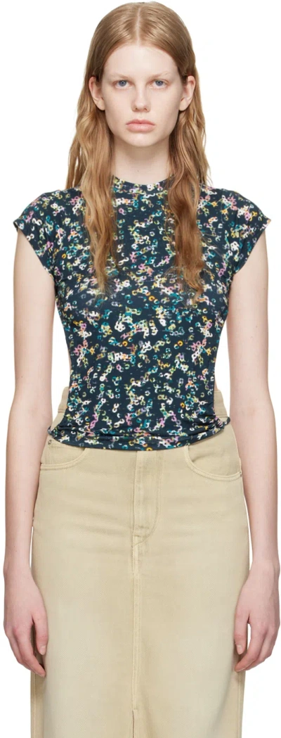 ISABEL MARANT ÉTOILE BLUE JUVIA T-SHIRT