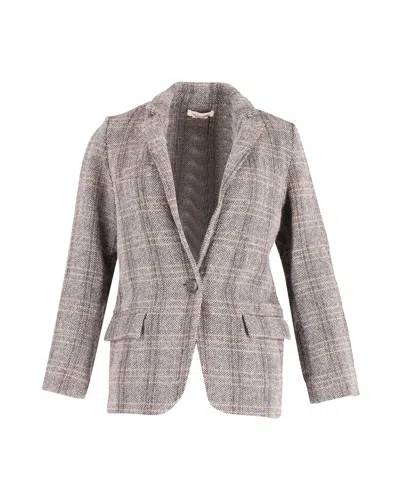 ISABEL MARANT ÉTOILE ISABEL MARANT ETOILE CHARLY HERRINGBONE BLAZER IN MULTICOLOR WOOL