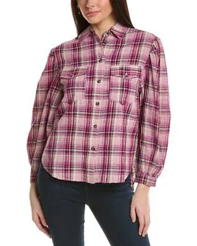 ISABEL MARANT ISABEL MARANT ETOILE CHECKED LINEN-BLEND BLOUSE WOMEN'S